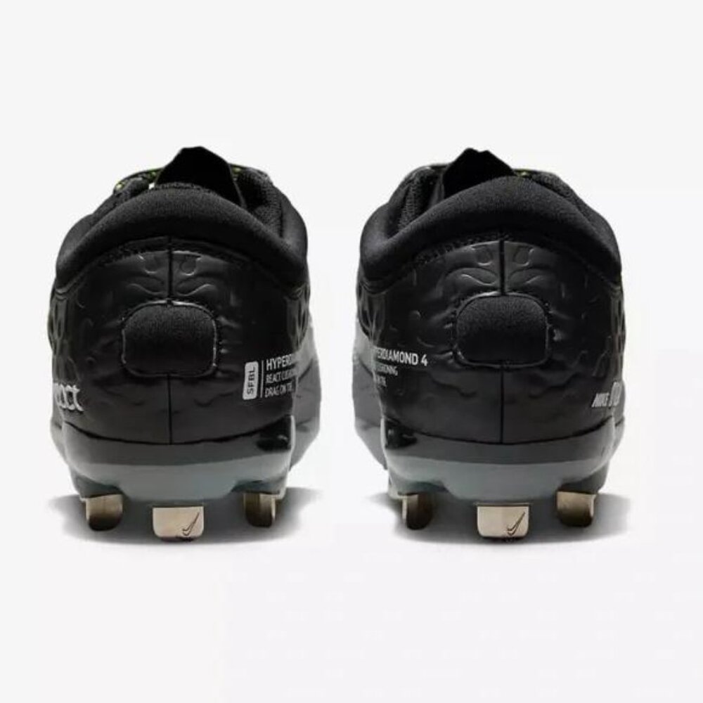 NWT Nike Women's Hyperdiamond 4 Elite Metal Fastpitch Softball Cleats - Picture 5 of 9